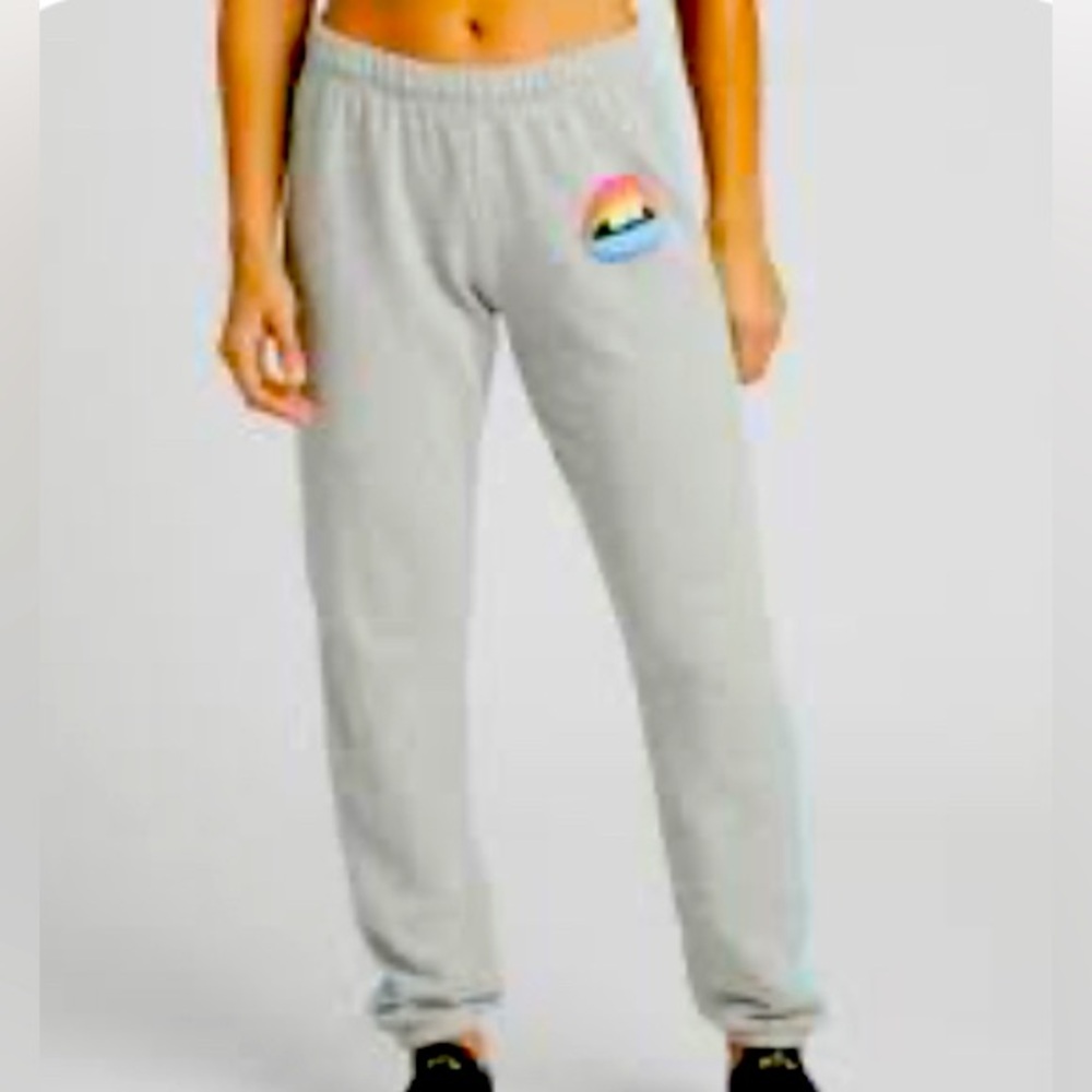 Lauren Moshi Rainbow Lips Joggers